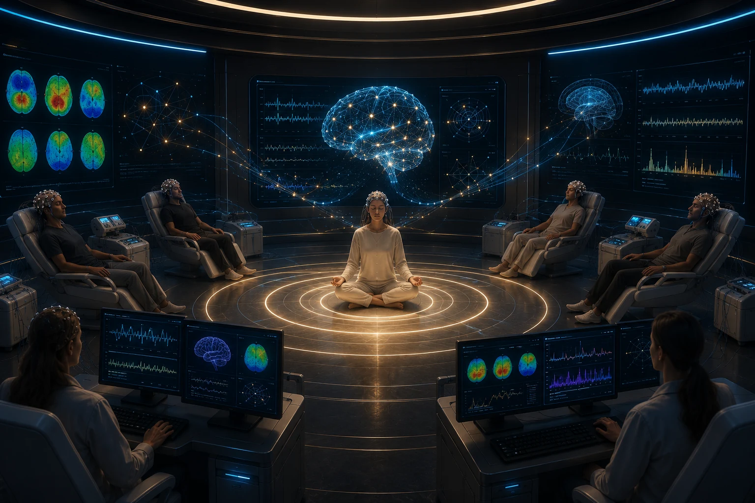 Conceptual illustration of interdisciplinary consciousness research